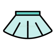 Значок Skirt Простая тонкая линия, контур осенних значков для Ui и Ux,  веб-сайт или мобильное приложение Иллюстрация штока - иллюстрации  насчитывающей девушка, пальто: 156287885